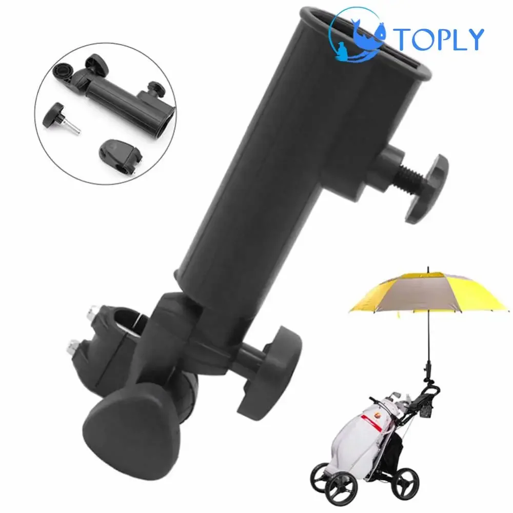 Umbrella Storage Stand Multifunction Trolley Umbrella Rack Adjustable Angle Trolley Umbrella Holder for Golf Cart Wheelchair