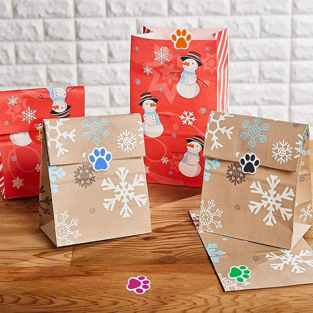 ステッカー漫画犬の足,古典的なラベル,スクラップブッキング,男の子と女の子のための装飾ラベル,ペットの家の装飾,500個