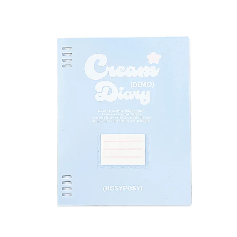 Imagem -05 - Cream Loose-leaf Notebook para Estudantes Papelaria Coreano Páginas Coloridas b5 40 Folhas