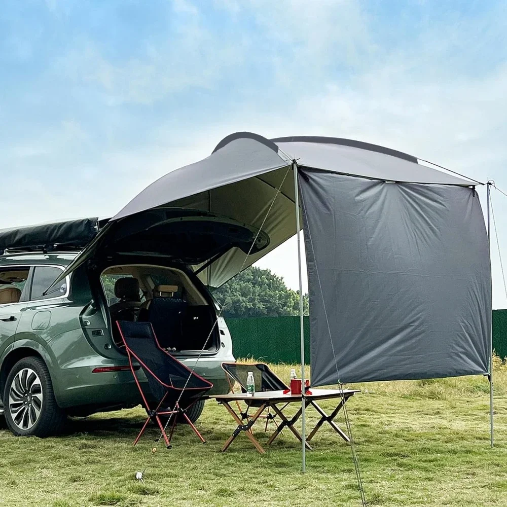 SUV Tailgate Awning Tent with Portable Waterproof Storage Bag, Hatchback Tent, Tailgate Awning Tent for Midsize to Full-Size SUV