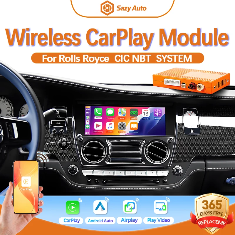 Wireless Carplay Decoder For Rolls Royce Wraith Ghost Phantom Dawn With Android Auto CarPlay Airplay Autolink Module Smart Box