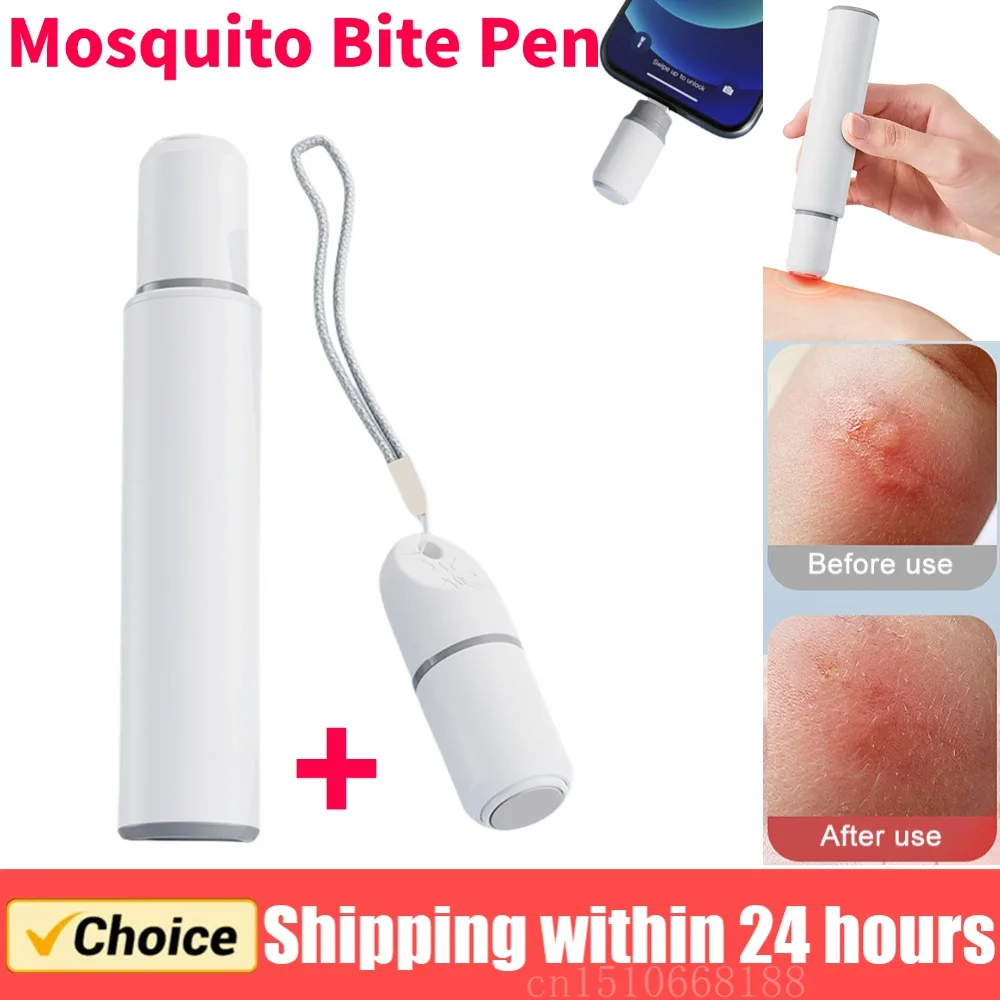 Electronic Mosquito Bite Pen Household Mosquito Insect Relieve Itching Pen Potable Anti-itch Pen for Outdoor Camping Travel
