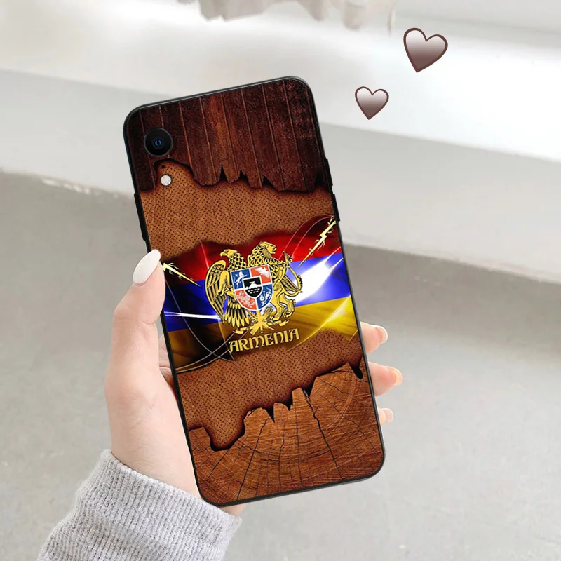 Phone Cases For iphone 15Pro XS Max 11 12 13 14 Pro 7 8 15 Plus Mini SE X XR Russia Armenia Flag Camera Protective Cover