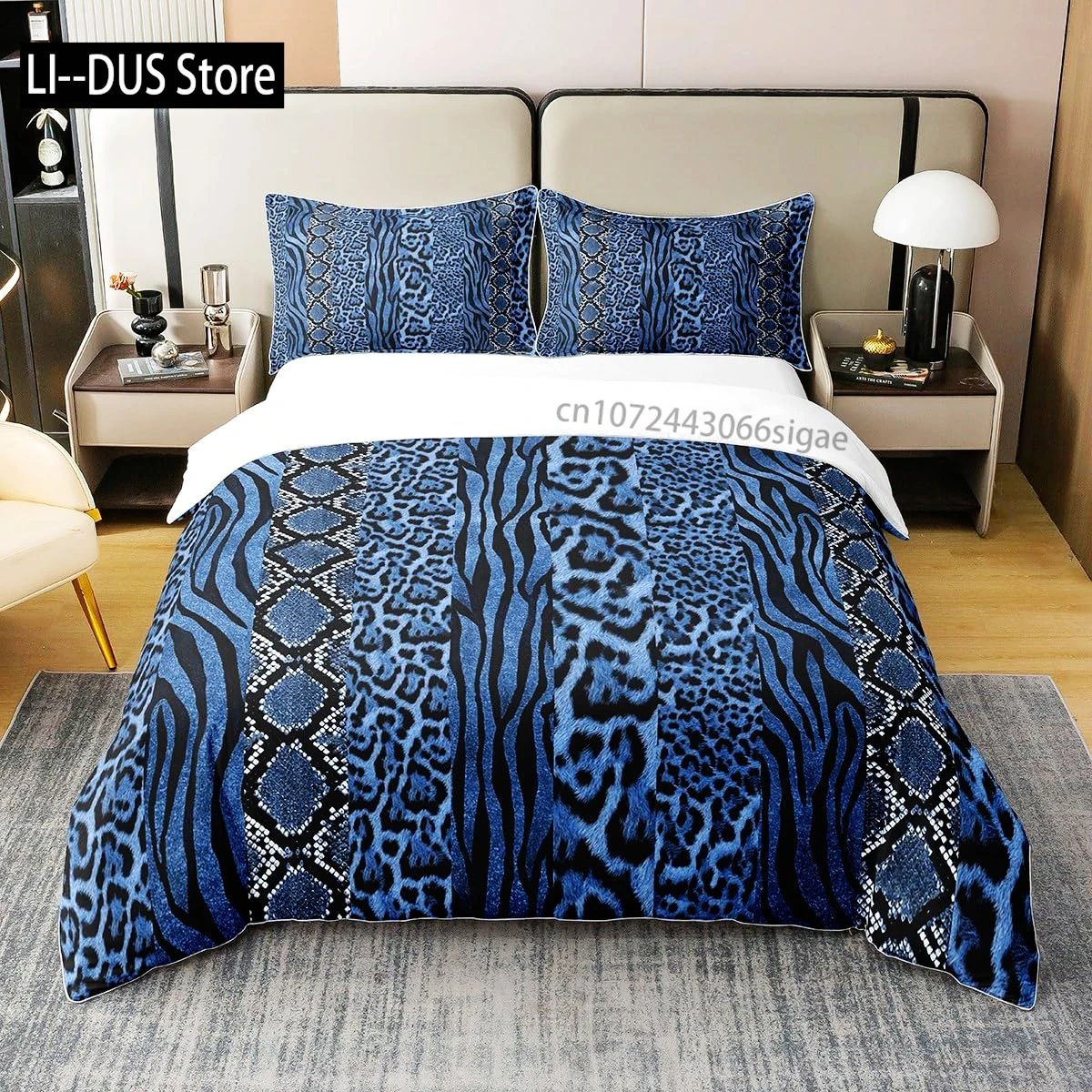 

Wild Zebra Print Theme 3 Pieces Duvet Cover Set Queen Size，Bedding Lines Duvet Cover with 2 Pillow Shams, Full Size Home Decor