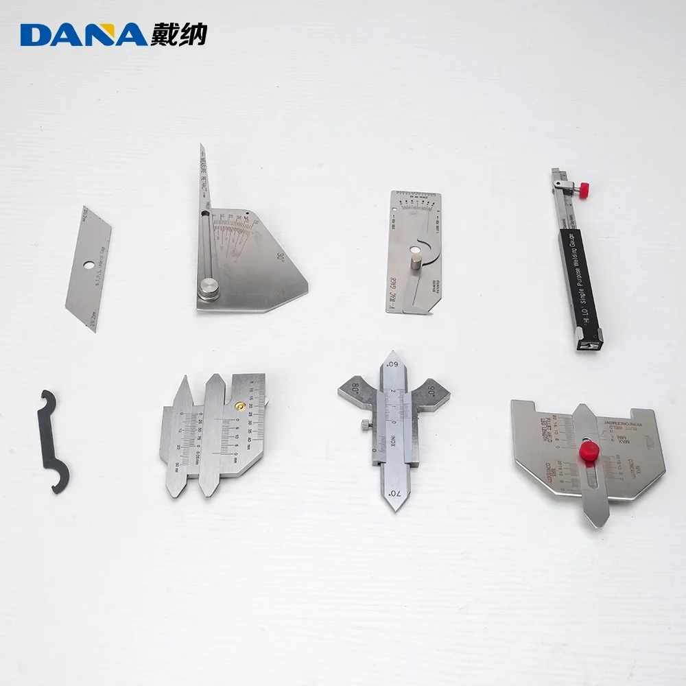 DANA W13A Weld Inspection Ruler Combination Welding Inspection Tools Stainless Steel Weld Tool Kits
