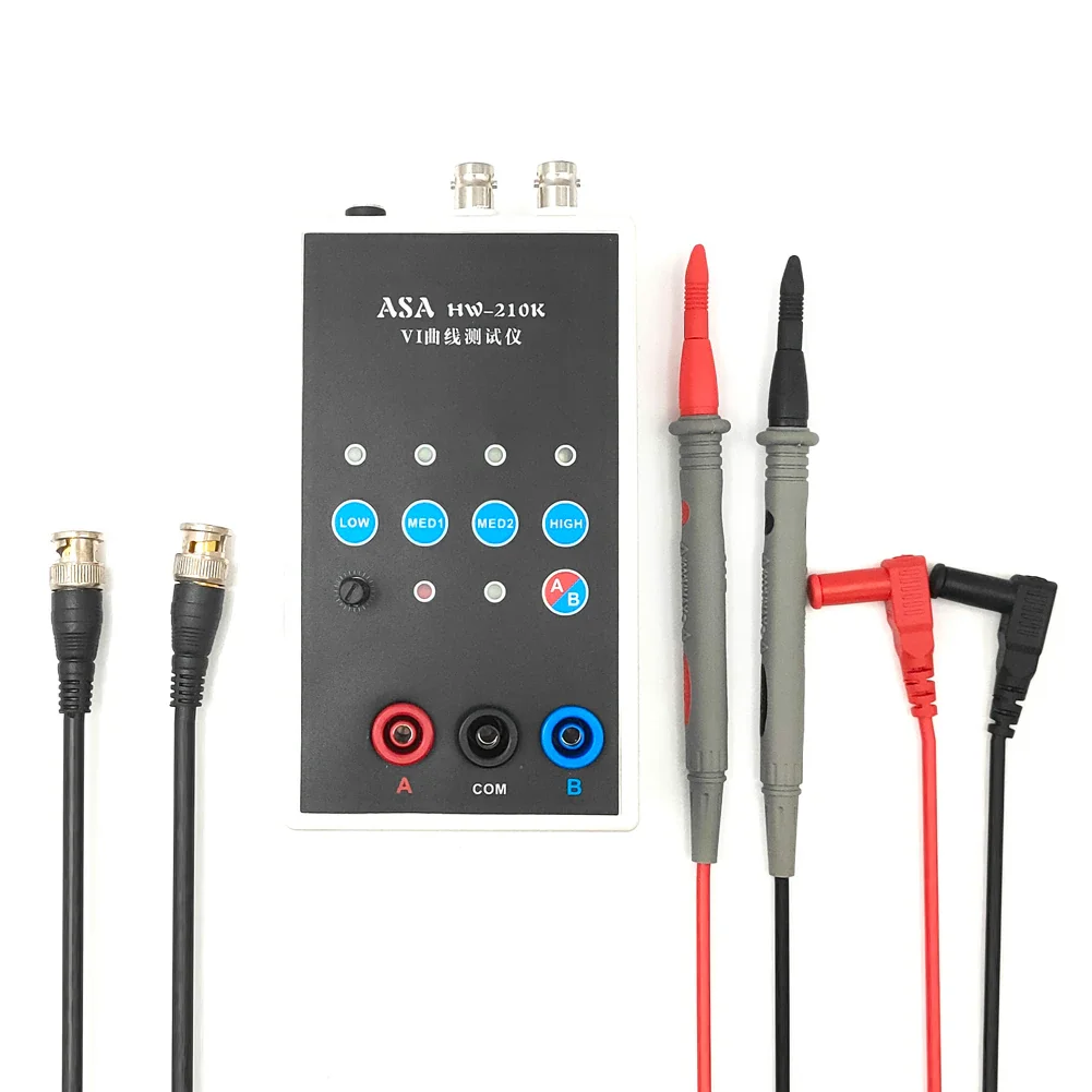 HW-210K Tweekanaals VI Curve Tester Handheld printplaat Online detectie ASA-tester 4 versnellingsfrequentie wisselende snelheid