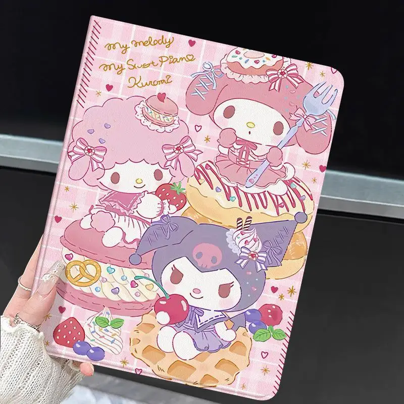 

Милый милый защитный чехол Kuromi для iPad Pro 2024 11 дюймов Mini 7 8,3 Air 3 4 5 6 7 13 дюймов 2025 11th Smart Anti-Fall Case