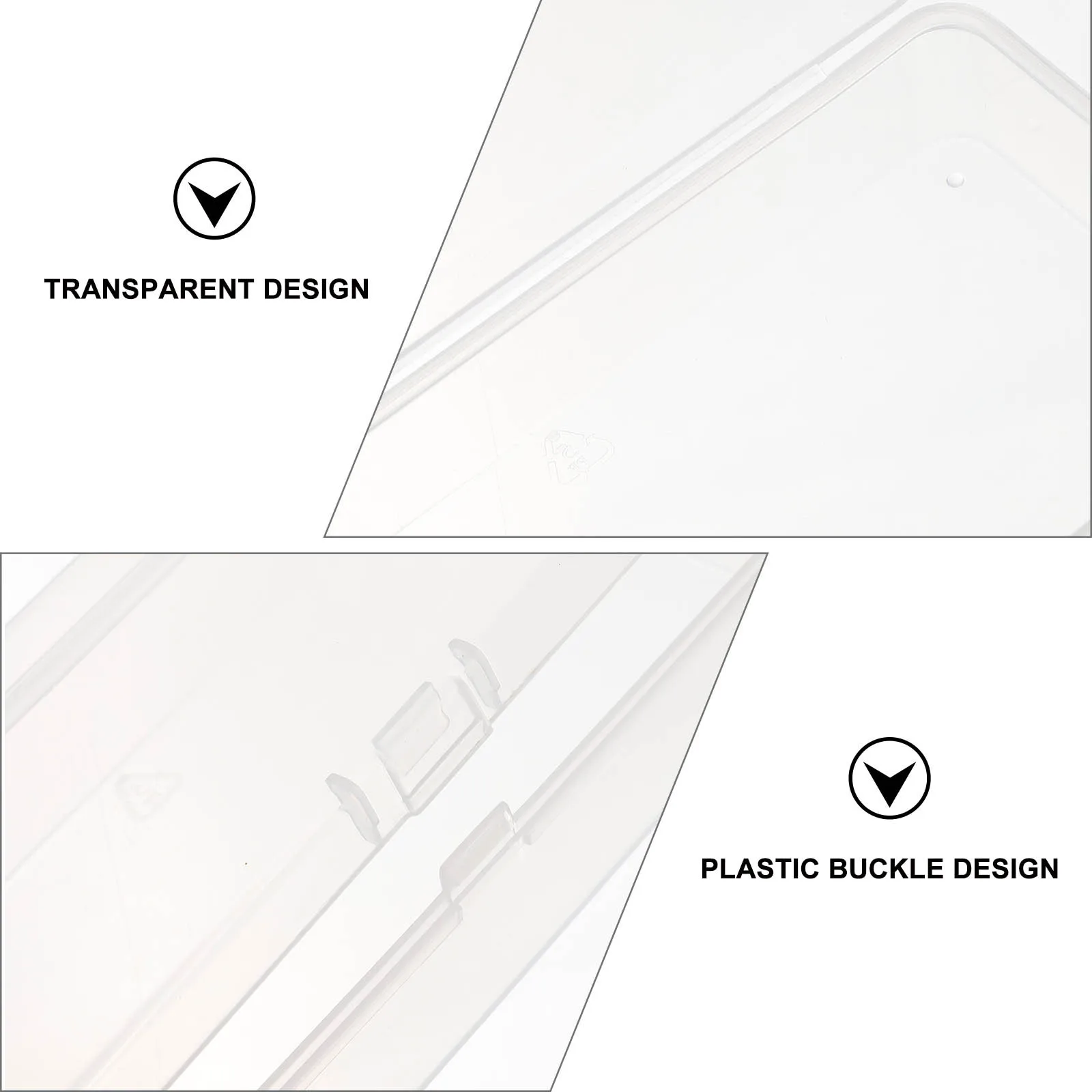 6 szt. Plastikowe piórniki przezroczyste, wytrzymałe, pudełka na artykuły piśmiennicze, odporne na zużycie, etui na długopisy, szkolne piórniki do przechowywania artykułów piśmienniczych.