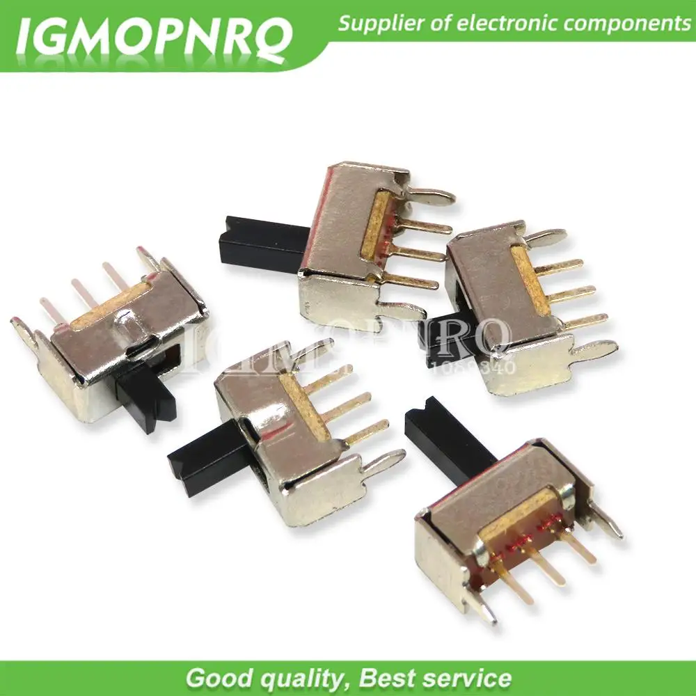 50 sztuk SS12D07VG2/3/4/5/6 miniaturowy przełącznik suwakowy SPDT 3 Pin PCB 2 pozycja 1 p2t uchwyt boczna wysoka 2/3/4/5/6mm IGMOPNRQ