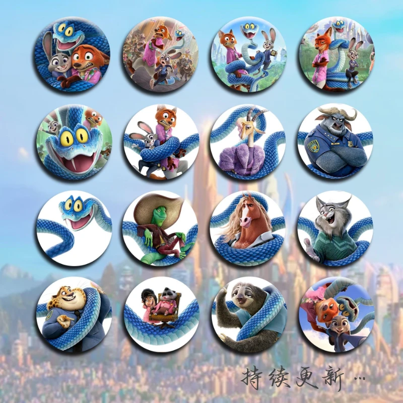 

Disney Zootopia 2 товары Джуди Хоппс аниме мультфильм милый значок креативный 2D рюкзак кулон брошь игрушка подарок оптовая продажа