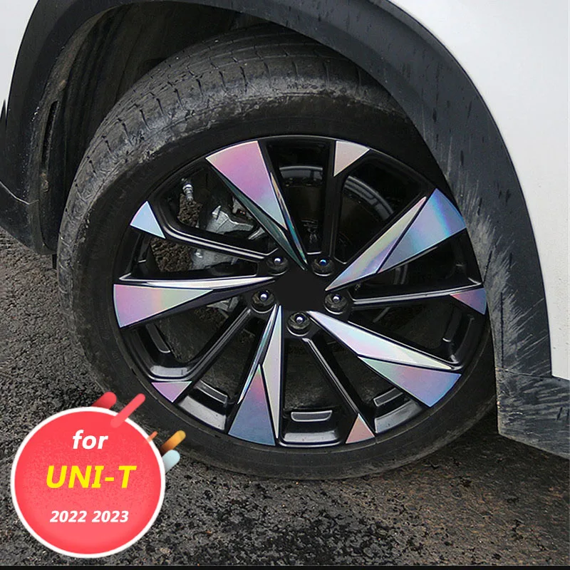 FOR CHANGAN UNI-T unit 2022 2023 Automotive exterior decoration accessories DIY wheel hub stickers with dirt resistant sequin sc