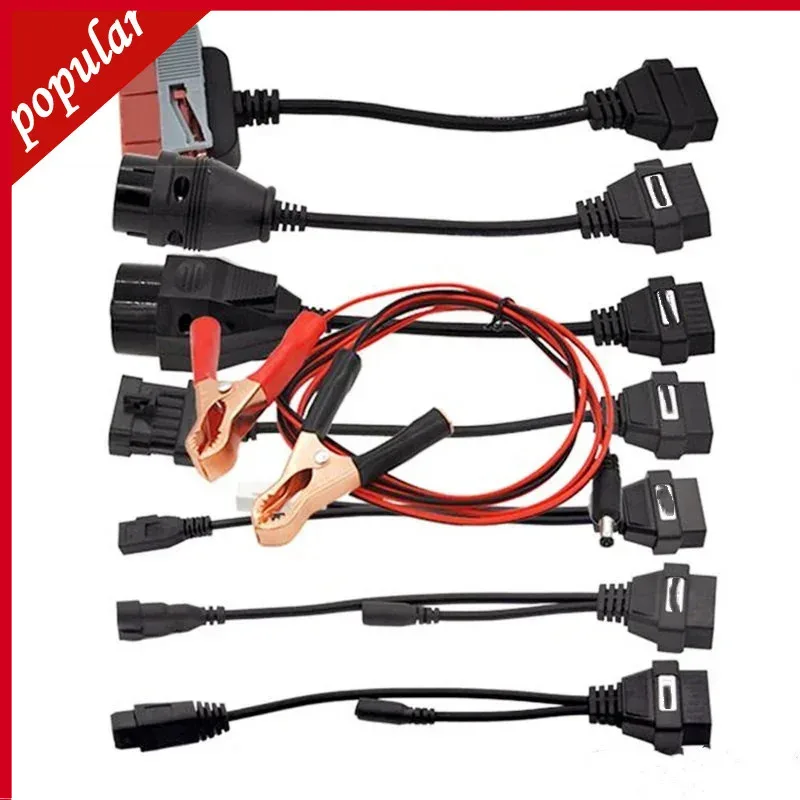 

8pcs Truck Cables for Diagnostic Tool Truck Car OBD2 Cable Diagnostic Adapter Connector for delphi ds150e