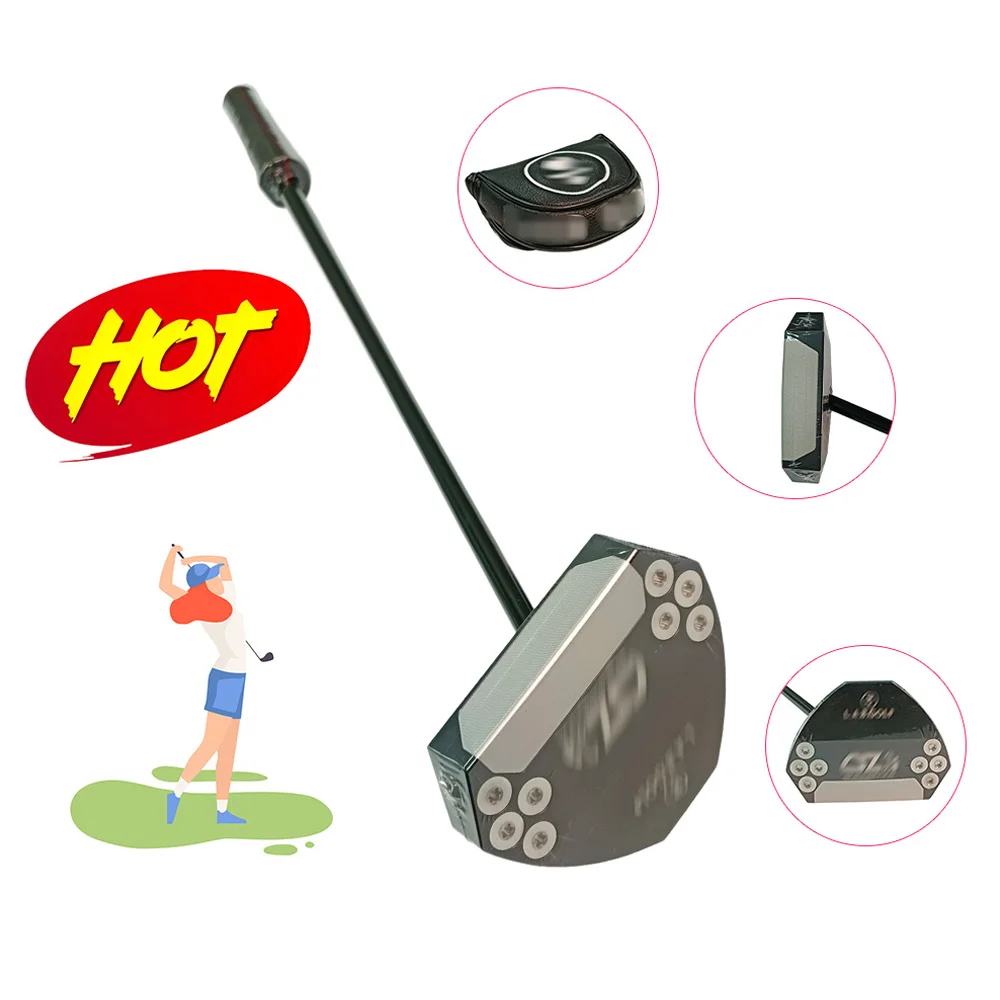 

OZ1 Zero torque Golf putter low balance putter black steel shaft 35 " Press Pistol 2 Degree Girp Golf Club with Head Cover