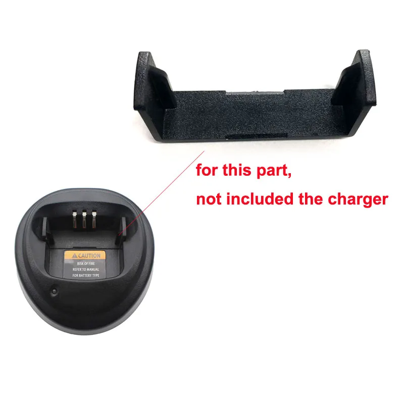Battery Locating Rail Bracket Adapter for Motorola CP360 CP380 EP450 GP3138 GP3688 PM400 Rapid Battery Charger Inside Accessorie