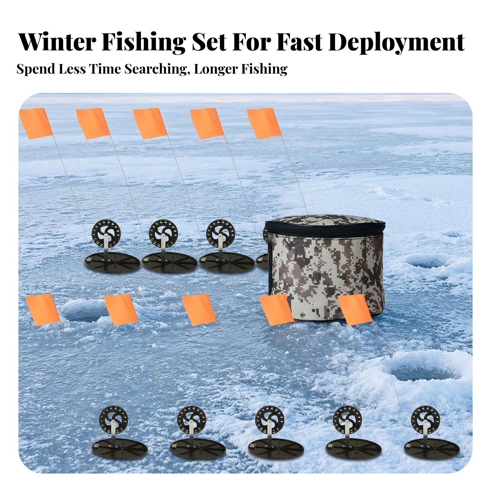 10 sztuk sygnalizatorów wędkar – Ice Fishing Tip Up recenzja i cena