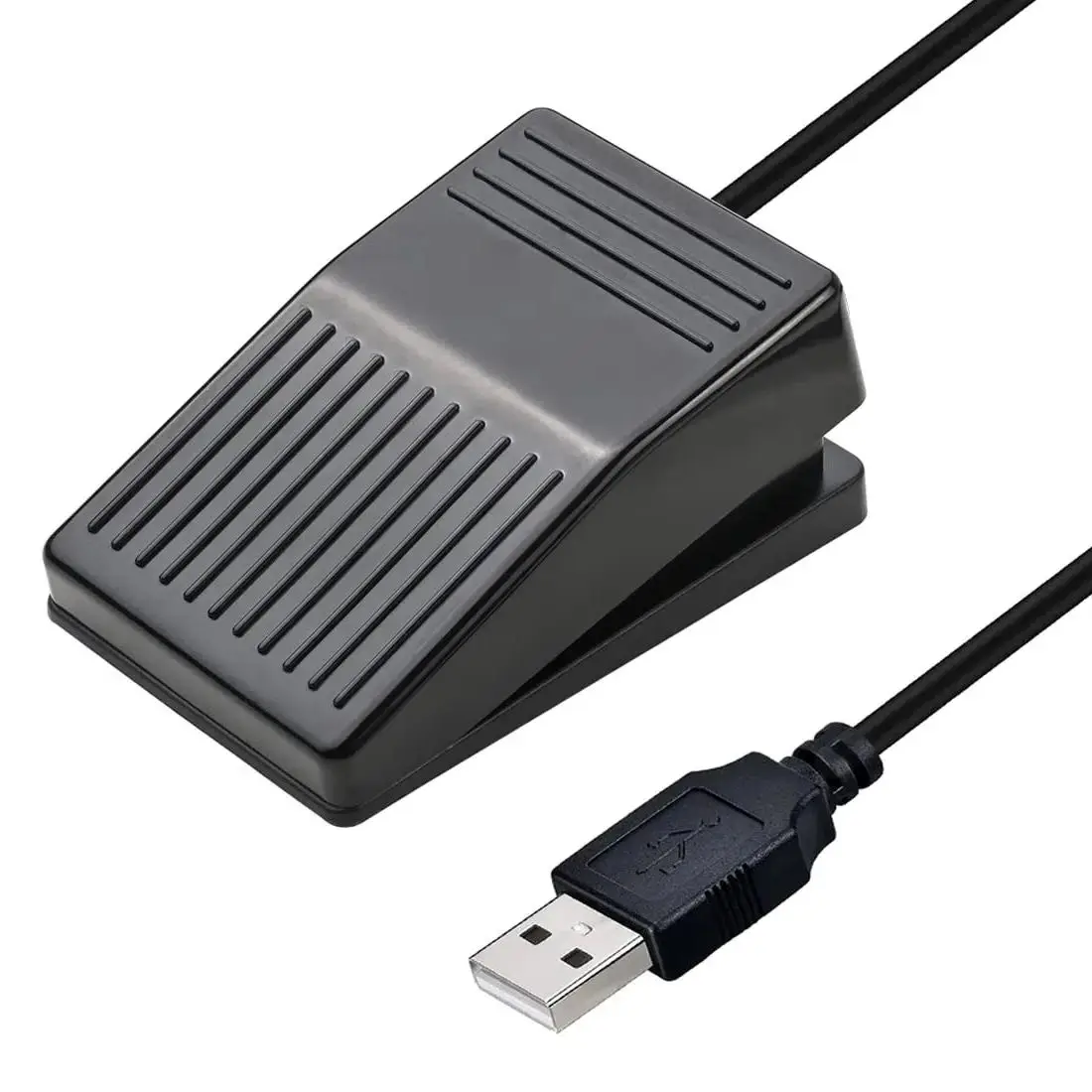 

USB Foot Pedal Single Foot Switch Game Control One Key Programmable Footswitch Map Mouse Keyboard for PC Game Video Office Work