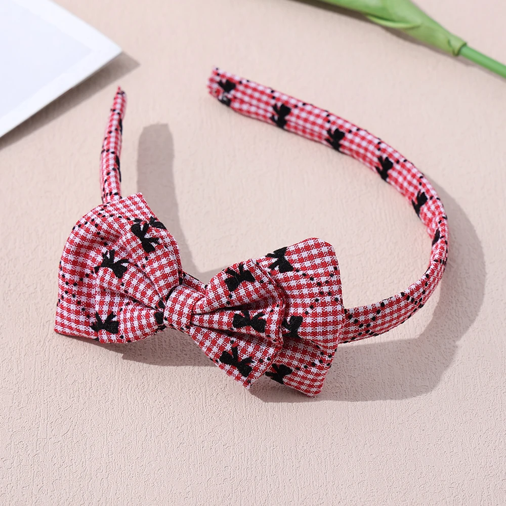 New Style Print Cute Bow Hair Hoop for Girls Baby Handmade Fabric Hair Hoop Headaband Kids Hairbands Children's Hair Accessories