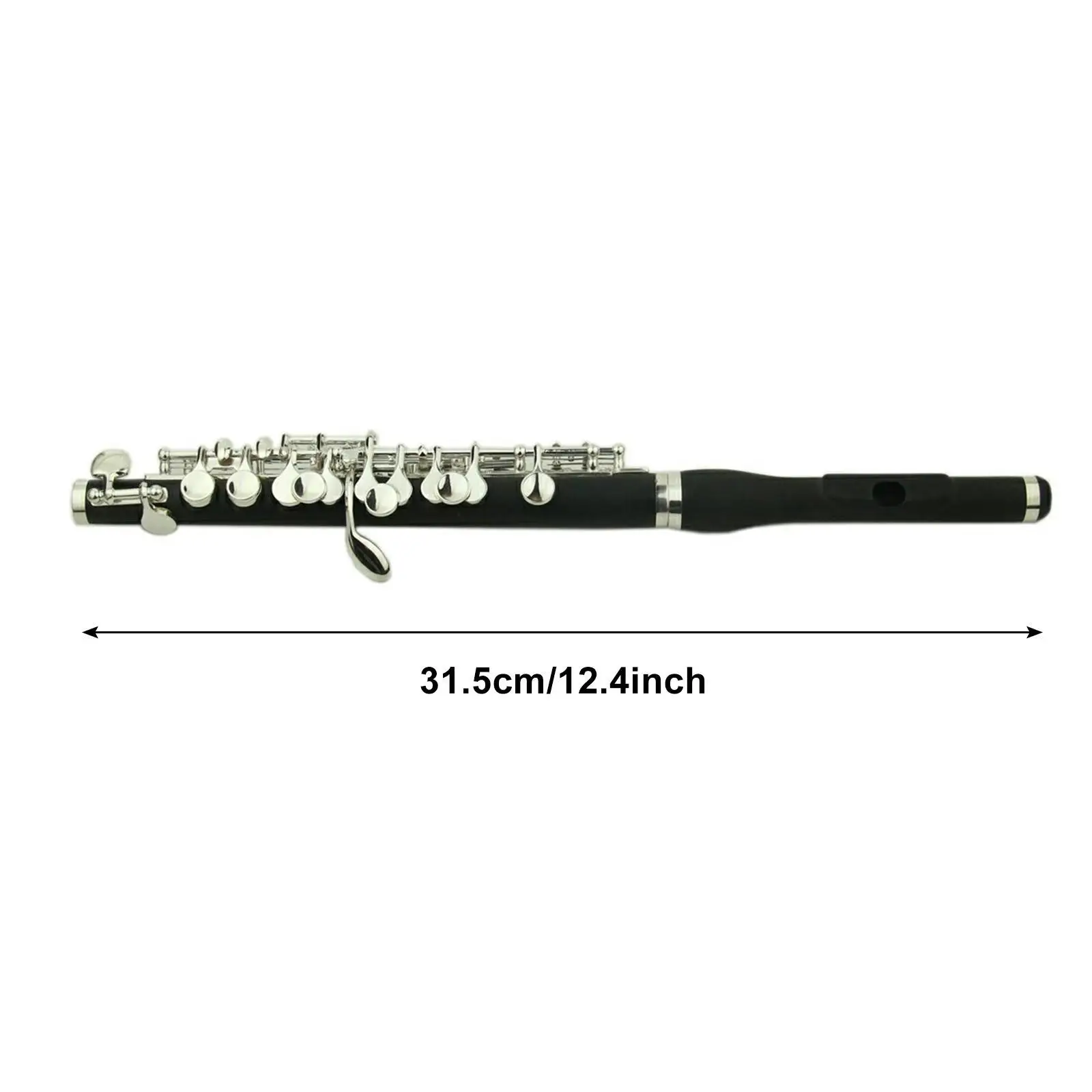 Key of C Piccolo Flute Instruments And Wooden Case Cleaning Rod Screwdriver image 6