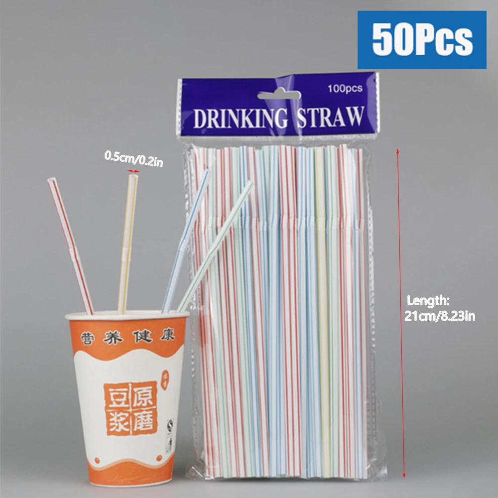 50/1000/3000 Stuks Kleurrijke Rietjes Rietjes Bar Melk Thee Party Bruiloft Keuken Woonaccessoires Drank Stro groothandel