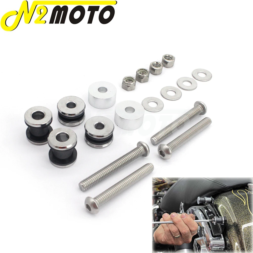 Motorcycle Sissy Bar Backrest Docking Hardware Bolts Screw Kit For Harley Softail FLST FXST FLSTC FXSTSB FXSTS FXSTC FLSTF FXSTB