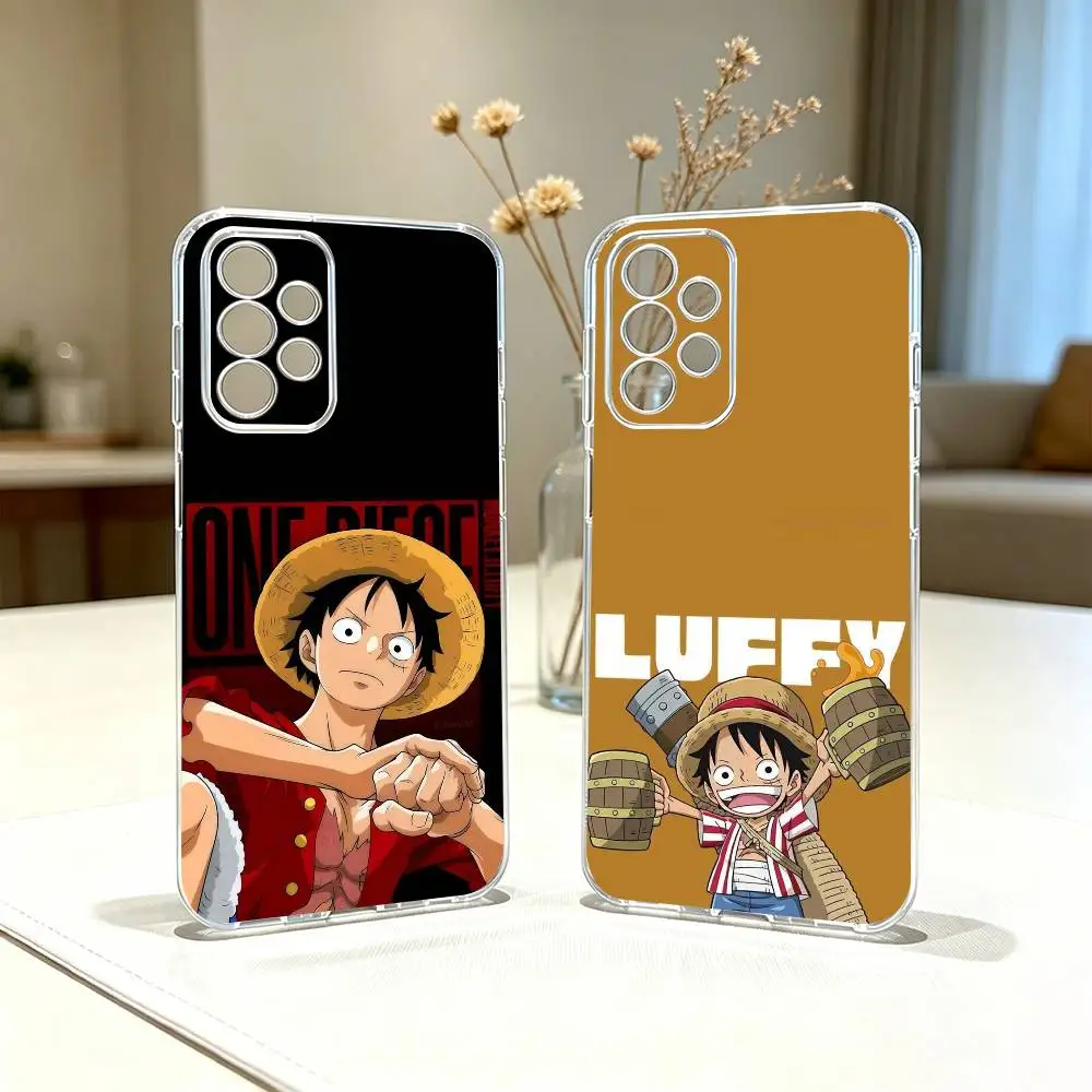 Anime Luffy For Zoro   Phone Case Transparent Silicone Soft For Samsung S25,S24,S21,S22,S23,S30,Ultra,S20,Plus,Fe