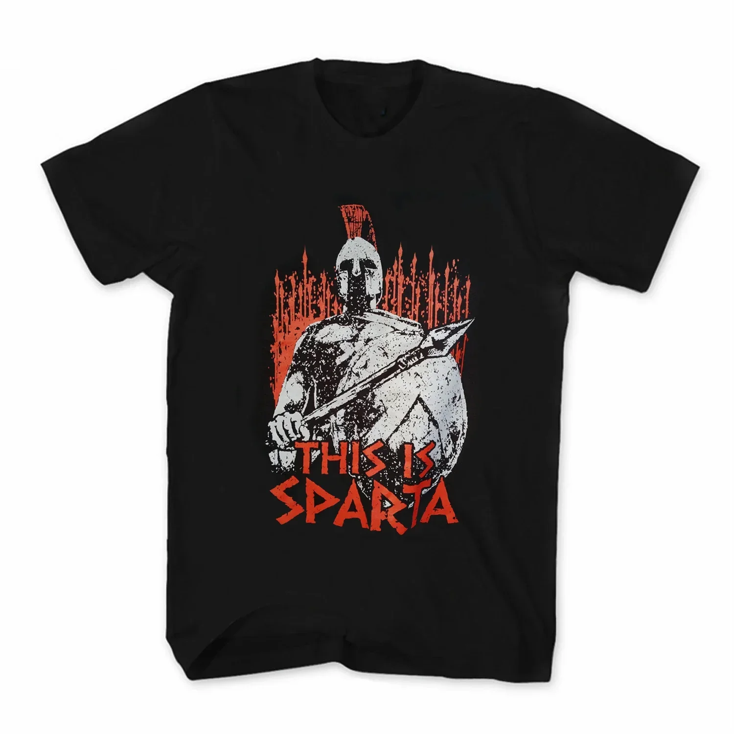 

This Is Sparta 300 Leonidas Spartan Warrior T-Shirt New 100% Cotton Short Sleeve O-Neck Harajuku Casual Mens T-shirt Streetwear