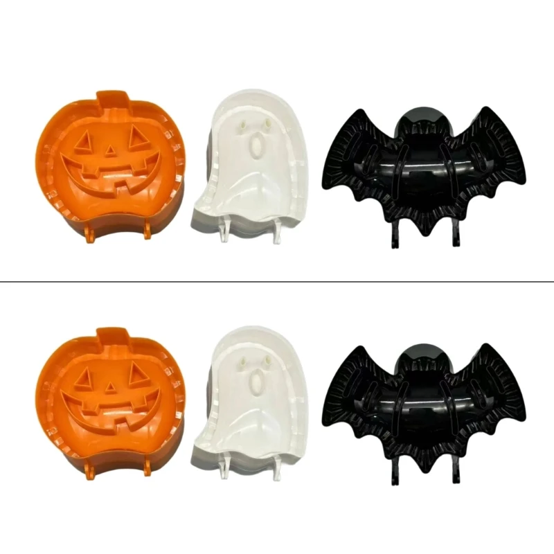 Moldes para pasteles mano otoño, prensador espectros, moldes para pasteles bolsillo murciélago calabaza,