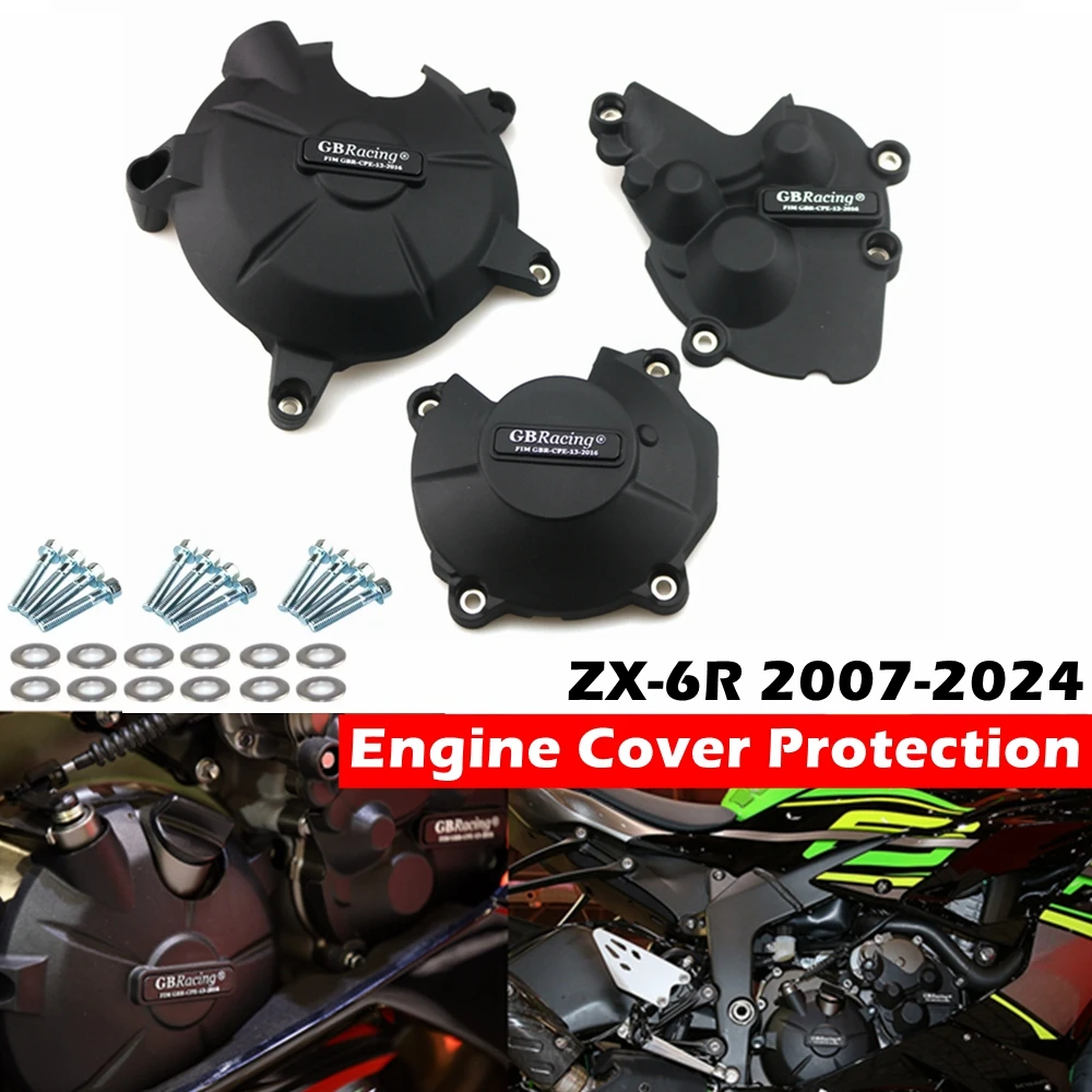 Motorcycles Engine cover Protection case for case GB Racing For KAWASAKI ZX6R 2009-2024