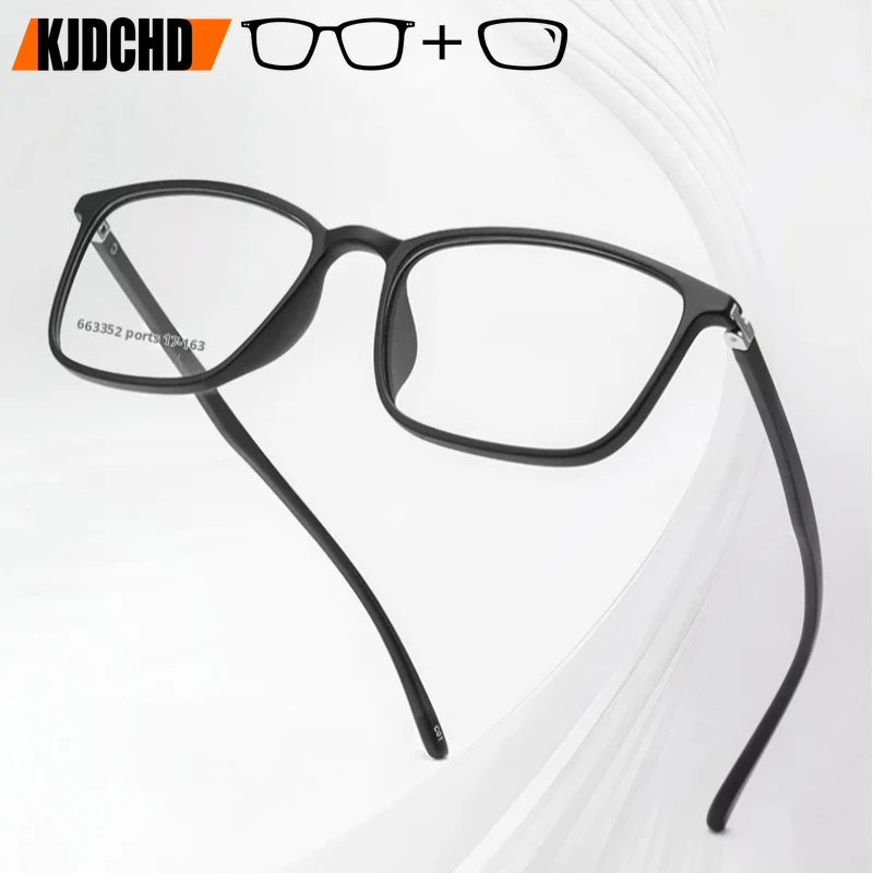 

KJDCHD мужские и женские антибликовые прогрессивные оптические очки с защитой от синего света для близорукости и дальнозоркости по рецепту