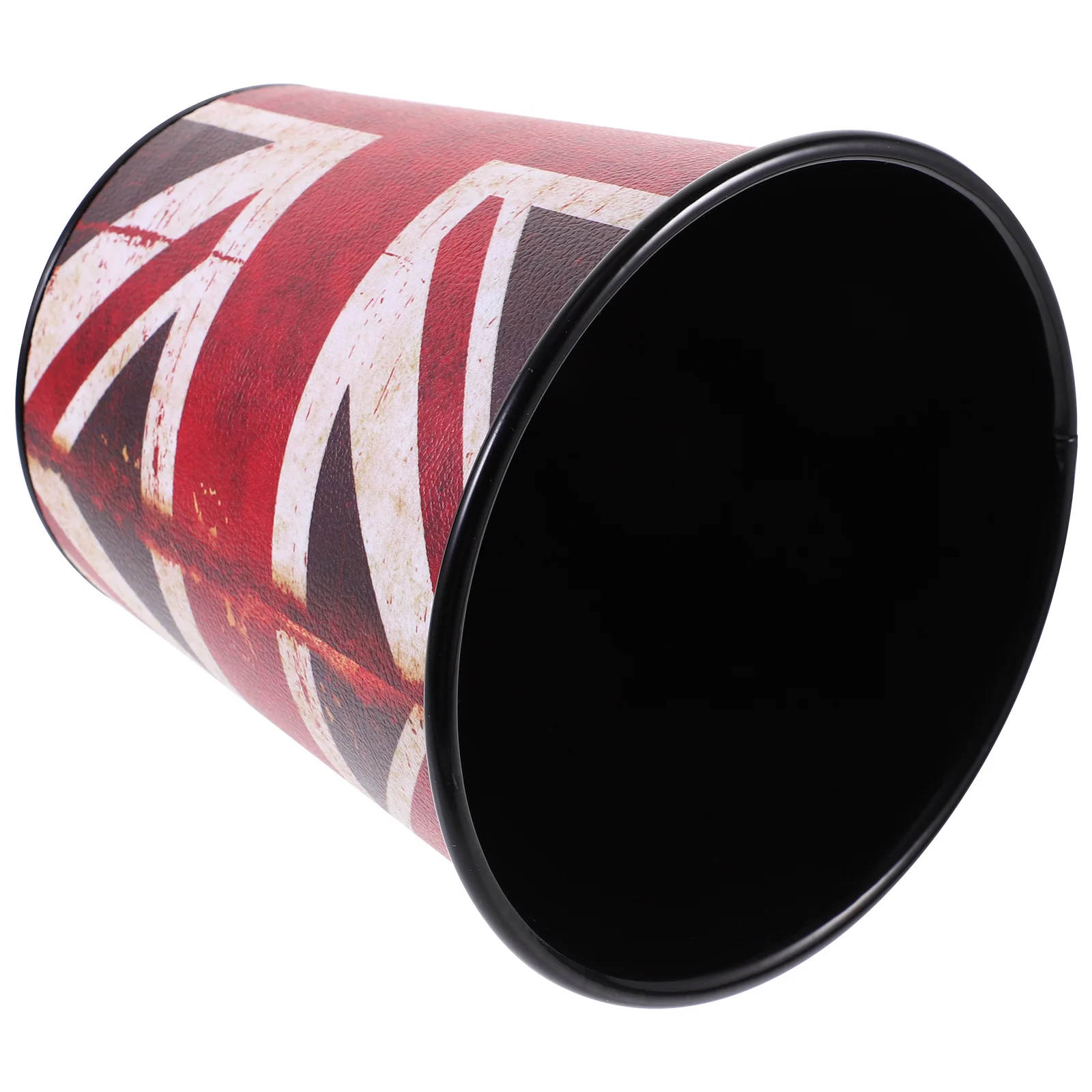 

Desk Trash Can Vintage Iron Mini Garbage Container Multi-Function Desktop Waste Bin for Office Living Room Bedroom