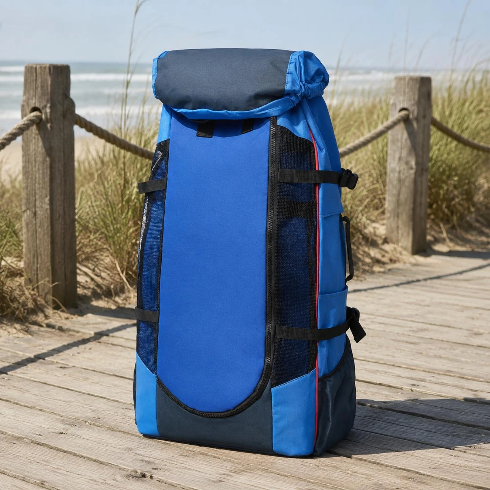 

Surfboard Backpack Reinforced Straps Surfboard Travel Backpack Zippered Wave-Riding Bag Long-Lasting Water Sports Gear Large