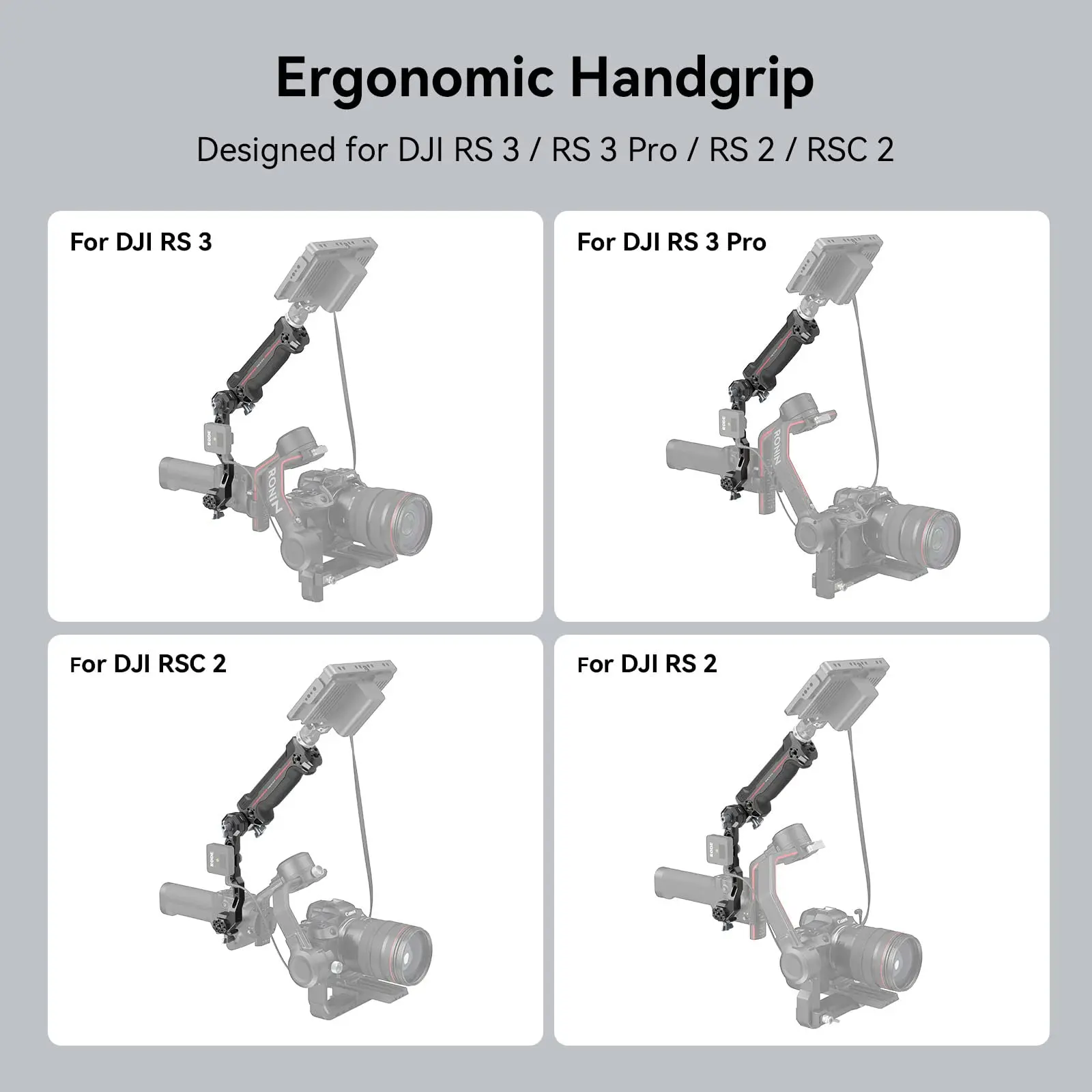 SmallRig Wireless Control Sling Handgrip  for DJI RS 2, for DJI RS 3 Pro / RS 4/RS 4Pro with Wireless Controller 3920