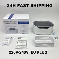 600ml Ultrasonic Cleaner Bath Timer for Jewelry Parts Glasses Manicure Stones Cutters Dental Razor Brush Ultrasound Sonic Boxc