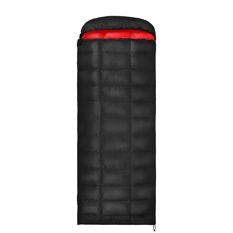 Outdoor Adult Warm Mountaineering Travel Envelope Checked Ultra Light Goose Down Sleeping Bag 6