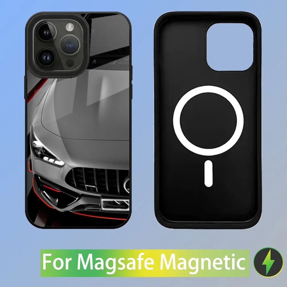 Sport Car C63 E63 S63 G63 Phone Case For iPhone 15,14,13,12,11,Plus,Pro,Max Mini Magsafe Magnetic Wireless Charging