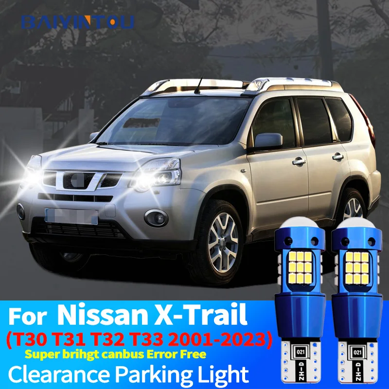 2 шт. T10 автомобильные светодиодные лампы для парковки для Nissan X-Trail Xtrail T30 T31 T32 T33 2001- 2019 2020 2021 2022 2023 габаритные огни