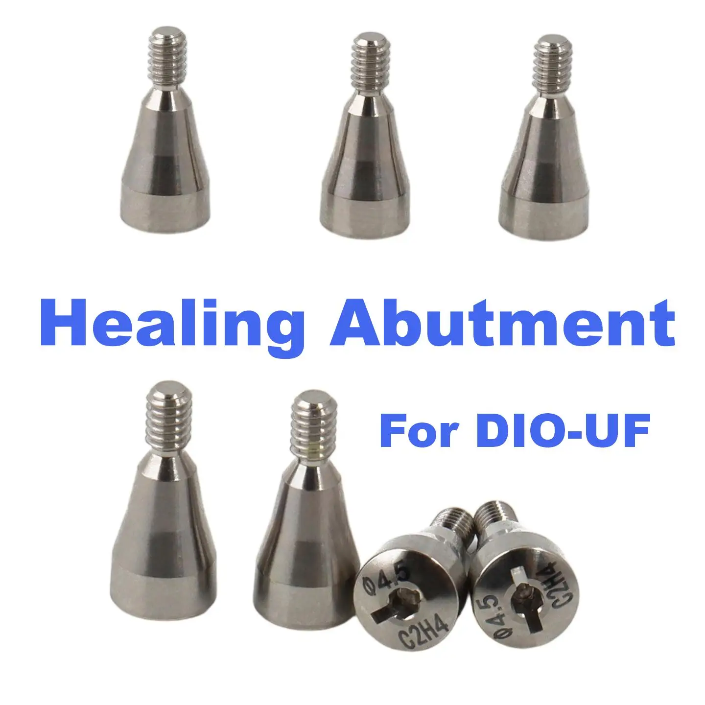 Titanium Dental Healing Abutment Compatible with DIO UF Implant System Gingival Former Healing Cap High Precision Accessories