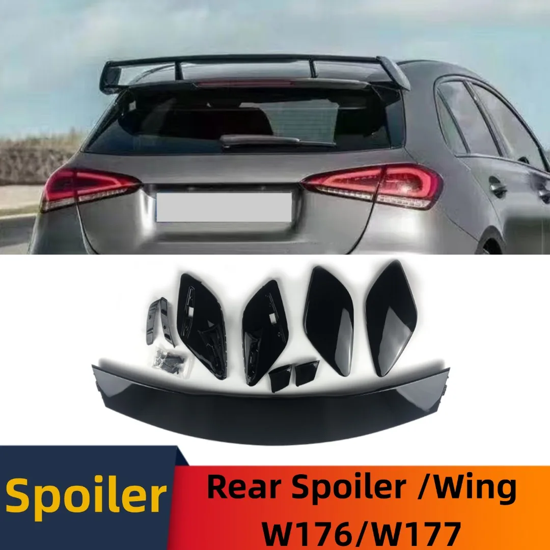

Комплект украшения кузова, задний спойлер, хвост крыла для Mercedes Benz A W176 W177 2016-2023 A200 A220 A260 A180 A250 A45, запасная часть