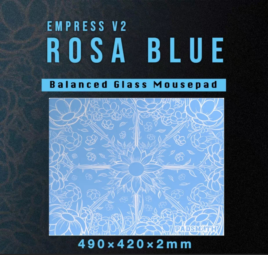 Padsmith V2 The Impress Rosa Glass Pad Mouse Pad 490x420mm(copy Padsmith V2 The Impress Rosa Glass Pad Mouse Pad 490x420mm(copy