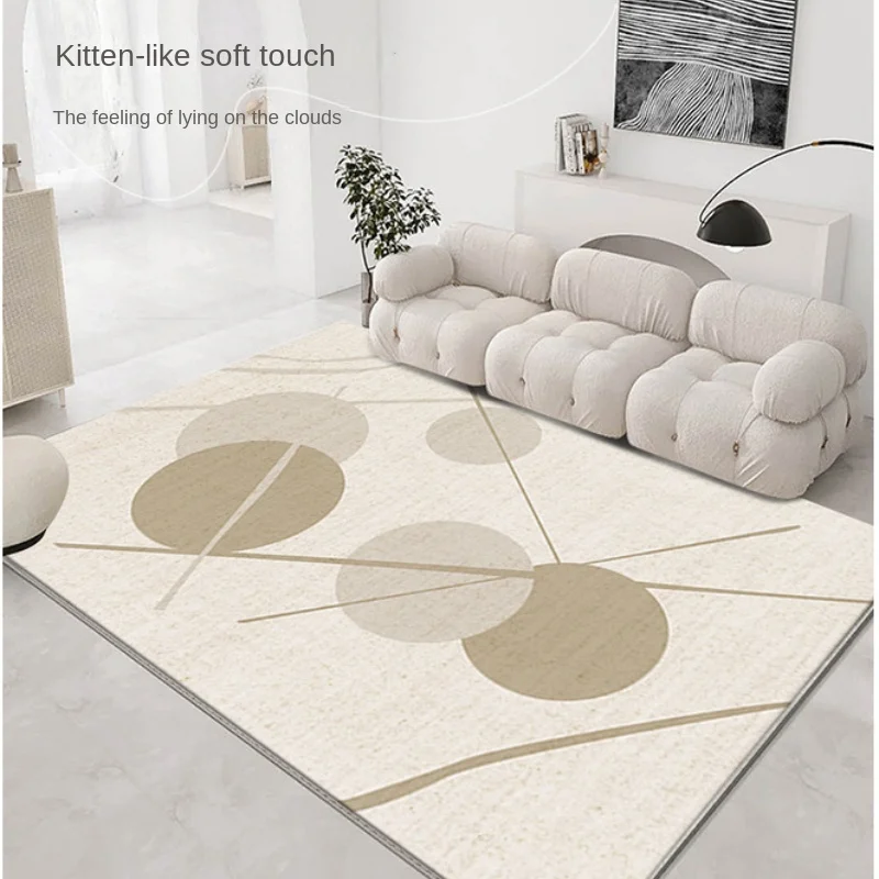 

Modern Minimalist Nonslip Easycare Living Room Largearea Carpet Thickened Soft Bedroom Carpets Stainresistant Washable Home Rug