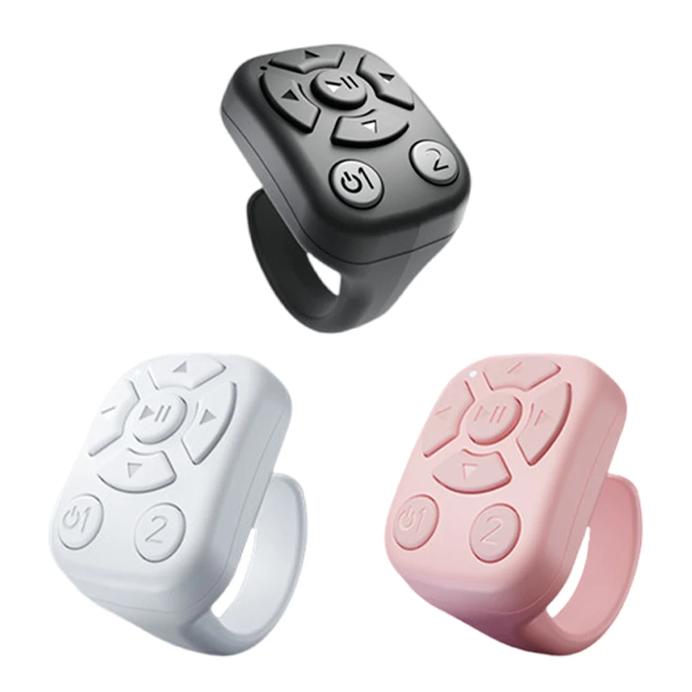 สําหรับ TikTok เลื่อนแหวนปลายนิ้วรีโมทคอนโทรลไร้สายบลูทูธวิดีโอเลื่อนรีโมทคอนโทรล Finger Remote