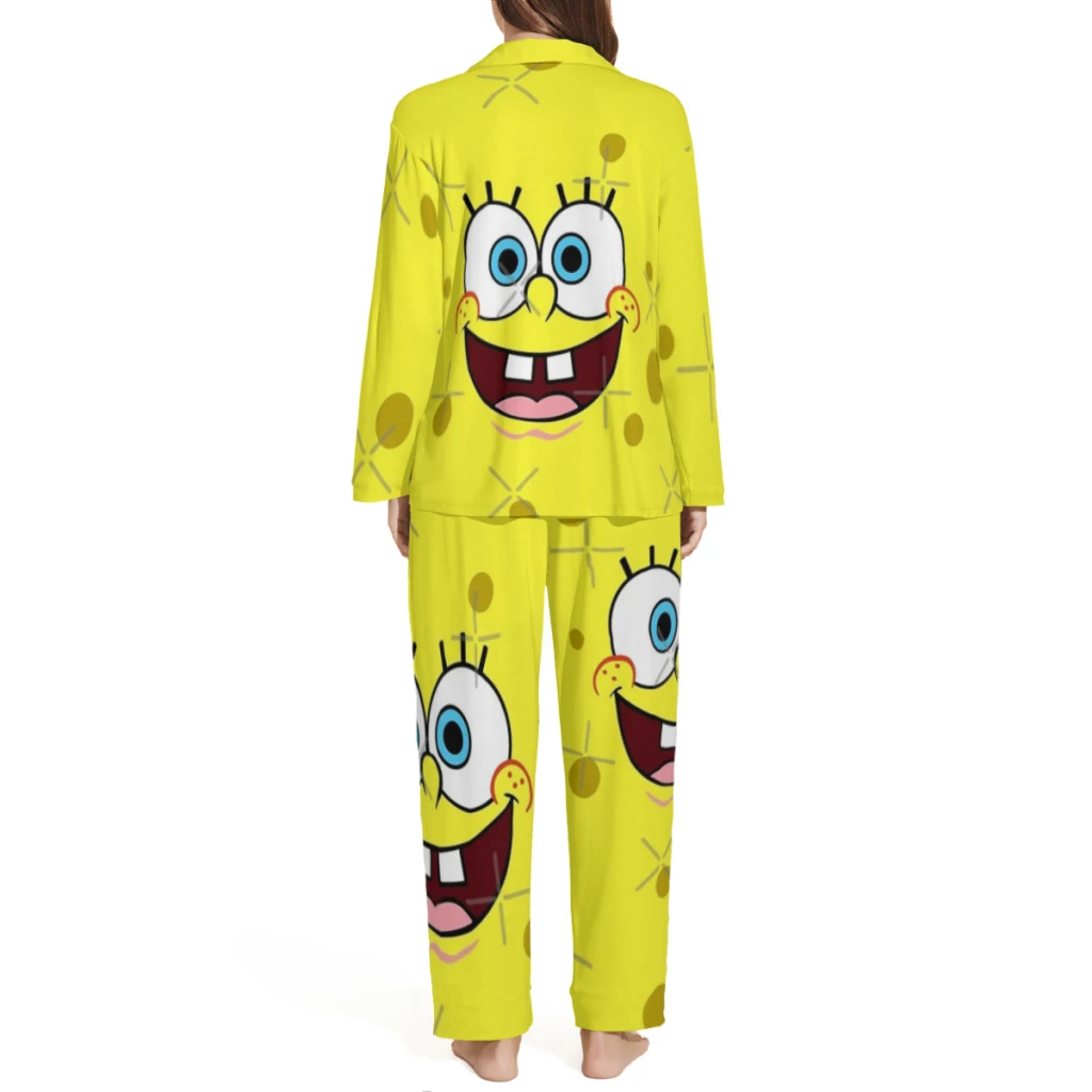 Spongebob Apron Printed Pajamas Men or Women | Cute Pajama Sets | Elegant Lounge Wear for Women | Soft Clothing