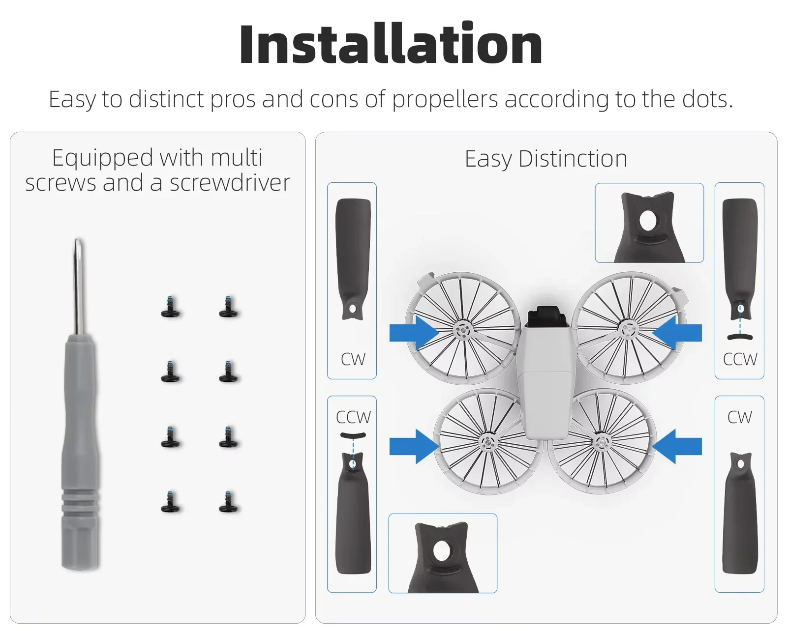 4022 drone lâmina de adereço de baixo ruído cw/ccw hélices de redução de ruído para dji flip rc fpv corrida quadcopter acessórios de substituição