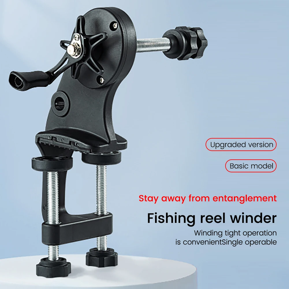 Reel Spooler Fishing Line Winder Versatile Spooler Machine With Locating Sleeve Built-in Stainless Steel Ball Bearings