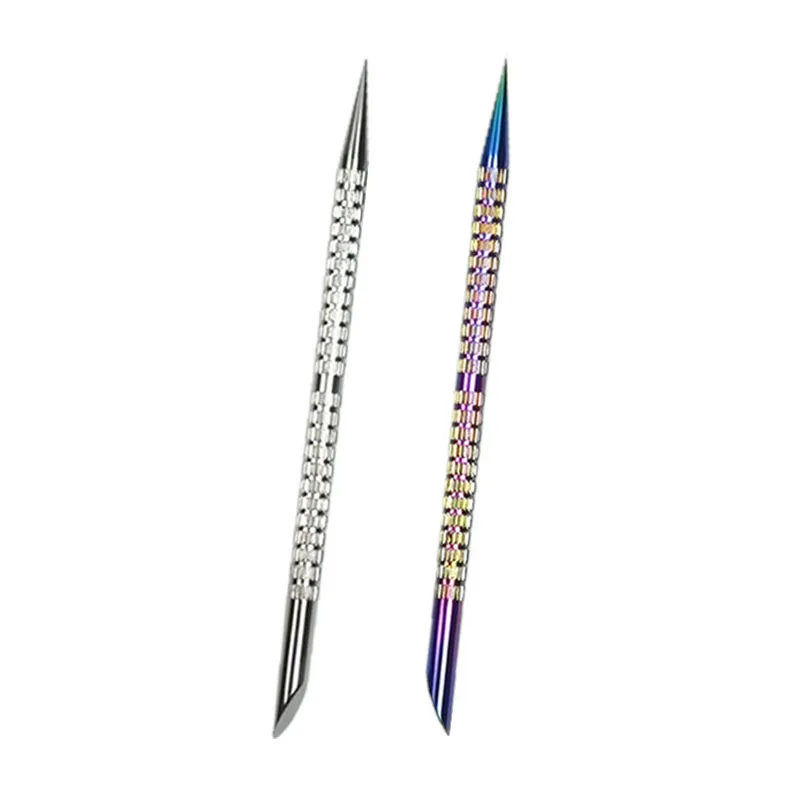 2 In 1 Stainless Steel Cuticle Pusher Nail Manicures Remover Manicure Sticks Tool For Nail Art Manicure Tools