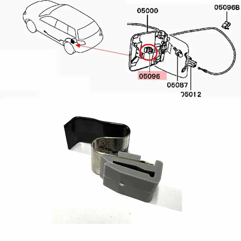 

For Mitsubishi 2003-2006 Outlander Lancer Fuel Door Release Spring Clip MR970563
