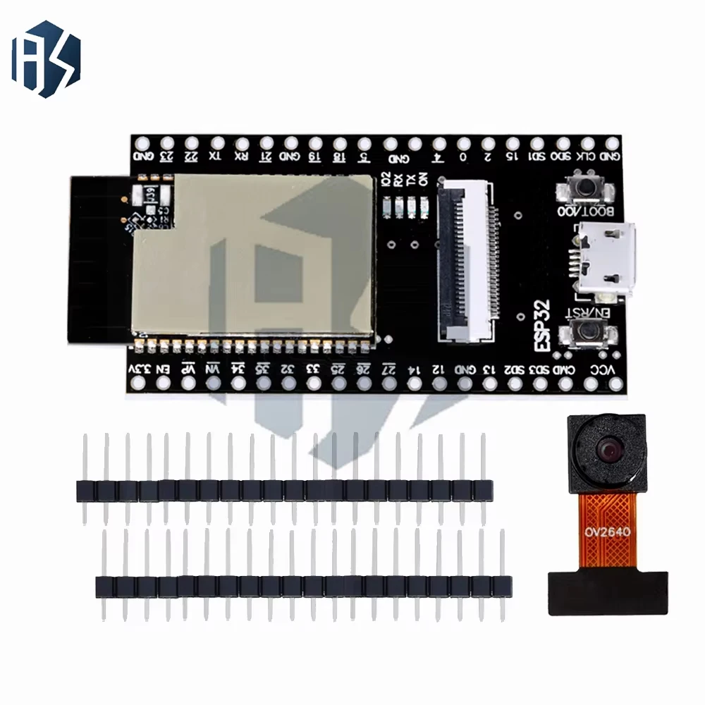 Placa de câmera ESP32: módulo ESP32-CAM com Wi-Fi/Bluetooth – GC2640, compatível com Arduino IDE (C/Python)