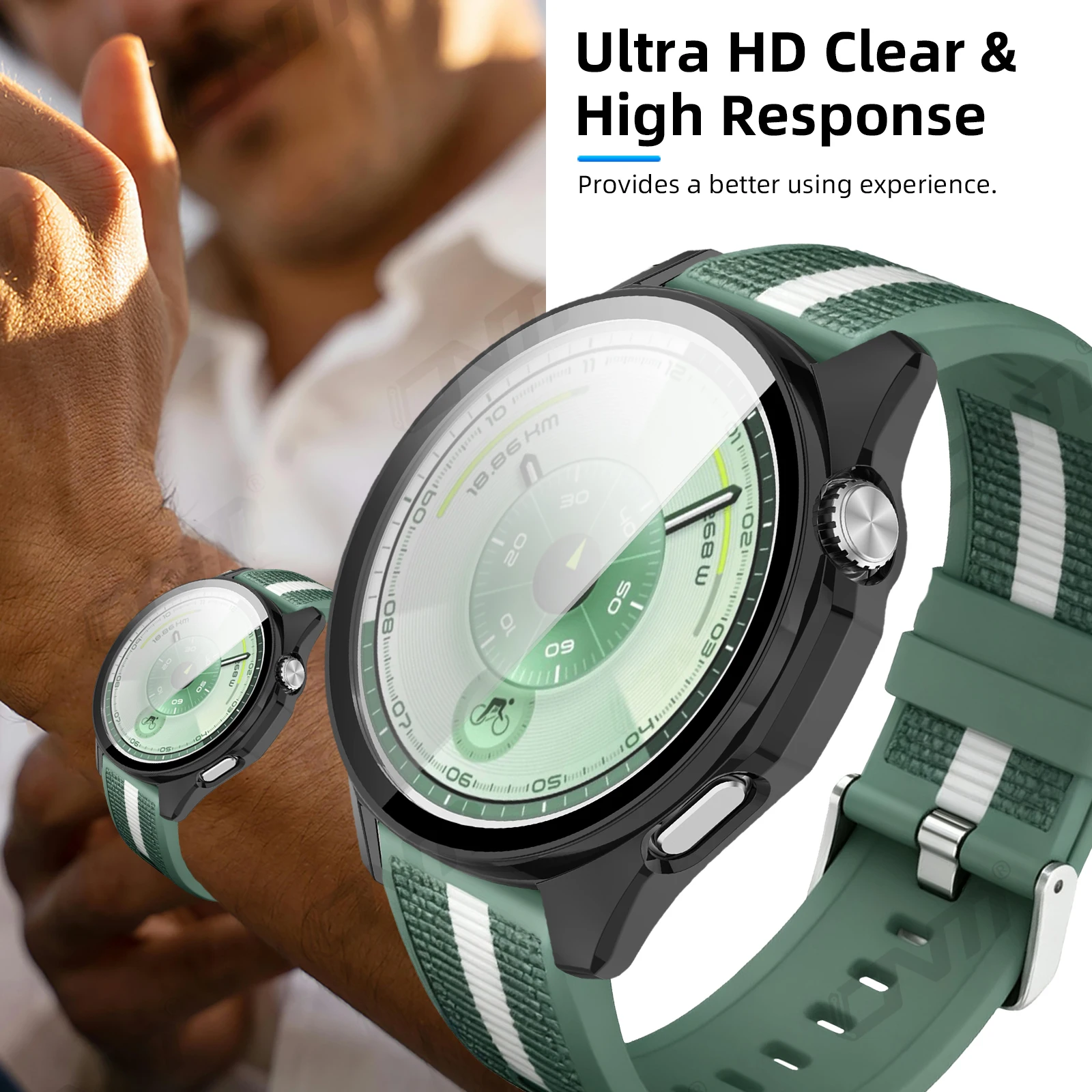 Glass+Case for Huawei Watch GT 6 46mm 41mm Glass Anti-scratch Screen Protector & Hard PC Protective Bumper for GT6 Accessories - Image 6