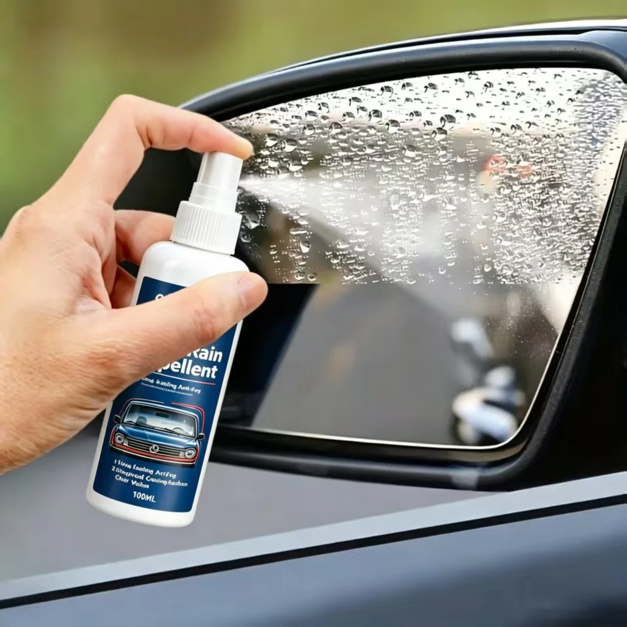 QIFENGHE Glass Rain Repellent 100ML, Long-Lasting Car Windshield Rainproof Anti-Fog Coating, Hydrophobic Protective Layer for Cl