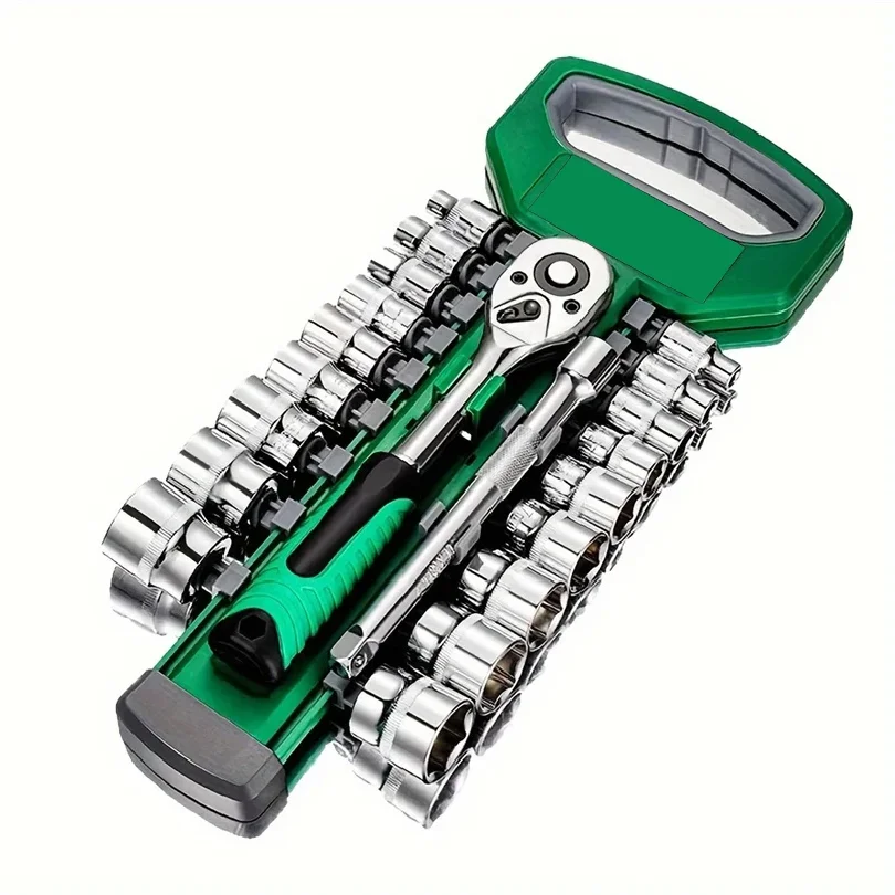 Ratchet Spanner 3/8 Automotive Mechanic Tool Box Set Garage Car Repair Socket Wrench Set DIY Workshop Hand Tools